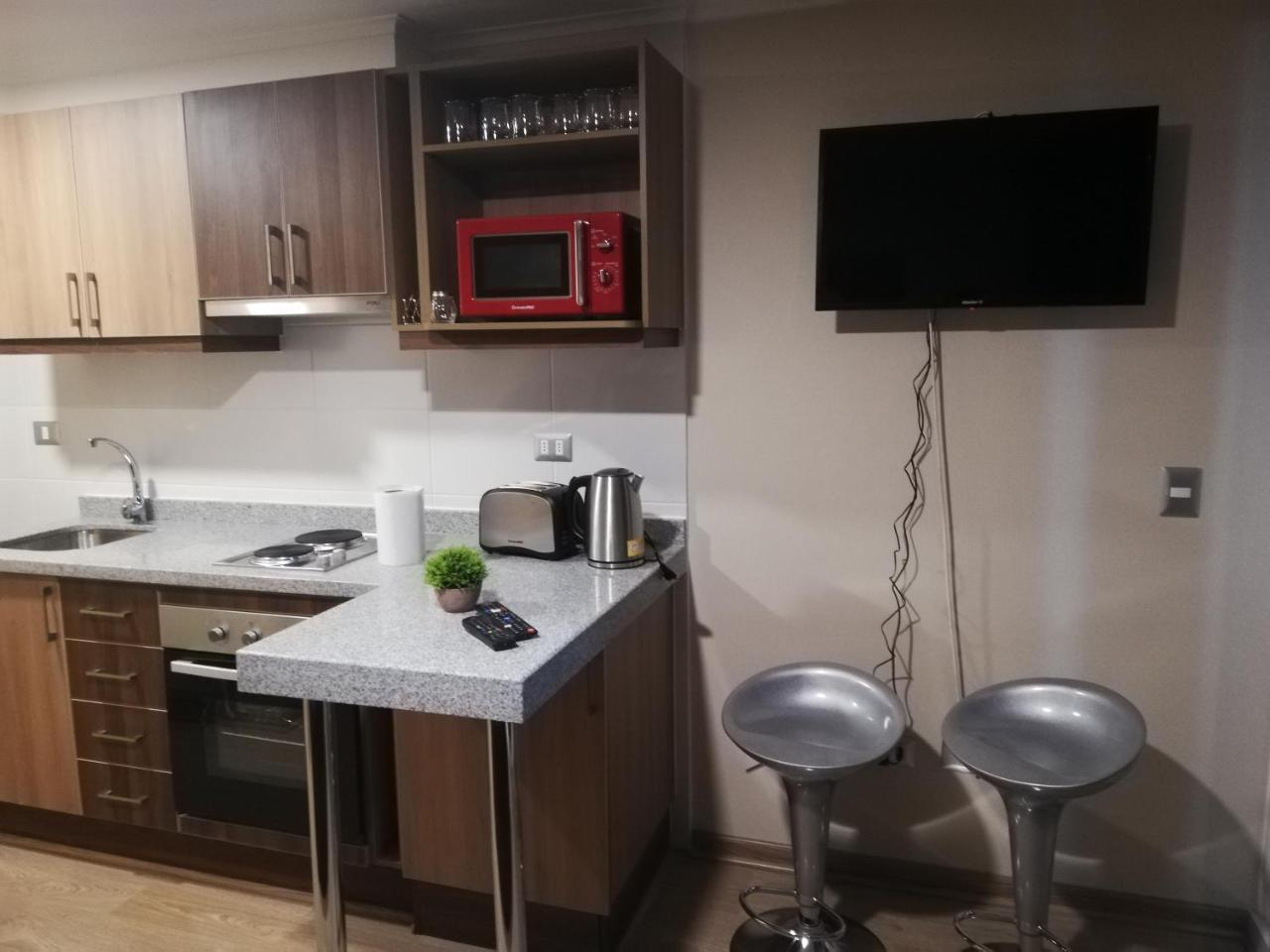 Depto Estudio 1811 Edificio Centro Blanco Con Estacionamiento 테무코 외부 사진
